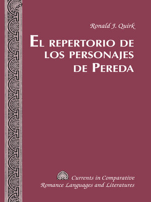 cover image of El repertorio de los Personajes de Pereda